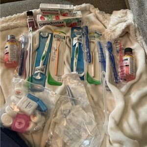 Parodontax Oral Care Set with Colorful Toothbrushes